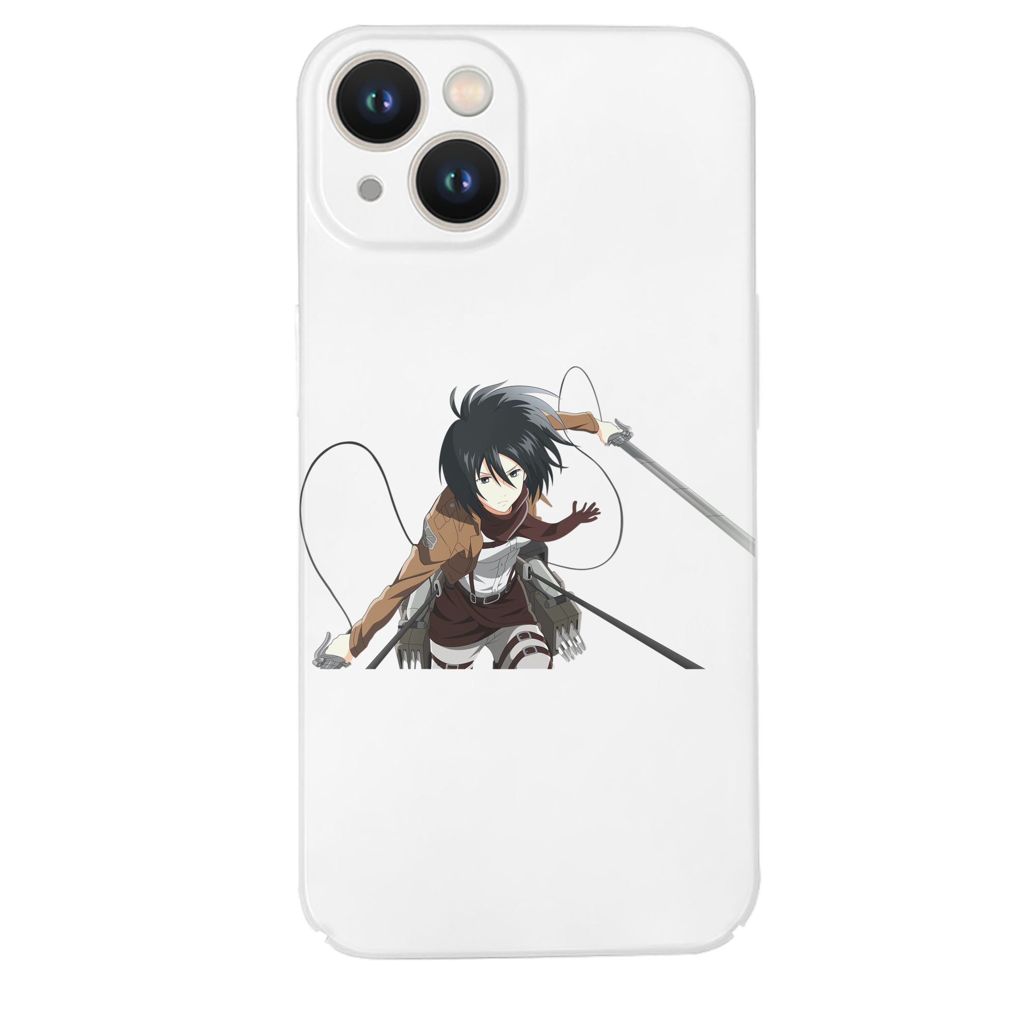 （画像用） 進撃の巨人 ミカサ·アッカーマン Attack on Titan Mikasa Ackerman 【iPhone 14シリーズ対応】ハードケース